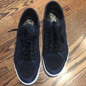 Ferragmo blue suede sneakers